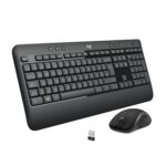 Logitech MK540 Advanced Wireless Keyboard and Mouse Combo for Windows, 2.4 GHz Unifying USB-Receiver, Multimedia Hotkeys, 3-Year Battery Life, for PC, Laptop - Black - Image 2
