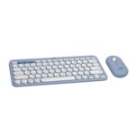 Logitech Pebble 2 Combo, Wireless Keyboard and Mouse, Quiet and Portable, Customisable, Logi Bolt, Bluetooth, Easy-Switch for Windows, macOS, iPadOS, Chrome - Tonal Blue - Image 2