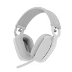 Logitech Zone Vibe 100 Lightweight Wireless Over-Ear Headphones with Noise-Cancelling Microphone, Advanced Multipoint Bluetooth Headset, Works with Teams, Google Meet, Zoom, Mac/PC - Offwhite - Image 2