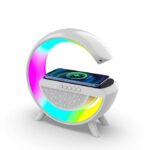 Luxurious G-Lamp | Bluetooth Speaker | Table Lamp with FM Radio | Wireless Charger for Mobiles | for Bedroom, Office, Restaurant | Birthday and Corporate Gift - Image 2