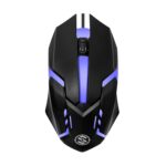 M27 Wired USB Optical Gaming Mouse, 1000 DPI Precision | Ergonomic Gaming Design with LED Light, 3 Buttons, Plug & Play, 1.1m Cable, Lightweight USB mouse for PC, Laptop, Mac & Windows (Black) - Image 2