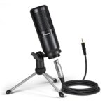 MAONO AU-PM360TR Condenser Microphone for Youtubers, Vlogging, Singing, Podcasting, with Tripod Stand and Mic Gain - Image 2