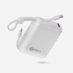 MPower X2 Powerbank | 27W High-Speed Output | 10000mAh Battery | Built-in Type-C & Lightning Cables | Dual Fast Charging Ports | Battery Display | Matte Finish | Multi-Layered Protection (White) - Image 2