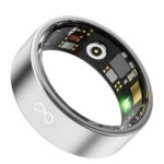 MYNK Alpha Smart Ring for Men & Women | Health & Fitness Tracker | Stress & Sleep Monitoring | Track Steps, Calories, HRV, HR, SPO2 | Waterproof | Silver, Size 11 - Image 2