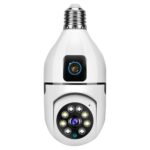 Maizic Smarthome Supercams 4MP WiFi Wireless Bulb Cam 2-in-1 Dual Lens Bulb Camera Live View, Bullet+PTZ Control, Two Way Audio,Color Night Vision, AI Human Detection for Indoor Camera (Dual Camera) - Image 2