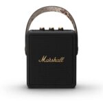 Marshall Stockwell II Portable Bluetooth Speaker with 20+ Hours of Portable Playtime, (360° Sound), Water-Resistant (IPX4) – Black & Brass. - Image 2