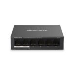 Mercusys MS106LP 6-Port 10/100Mbps Desktop Switch with 4-Port PoE+ Network Hub|2× Uplink Ports|Long-Range |PoE Auto Recovery | Plug and Play|Durable Metal Casing - Image 2