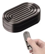 Metal Fidget Toys Adults, Fidget Slider Magnetic Toys, Adults for Anxiety and Stress Relieve Autism Cool Office Gadgets for Desk-Black - Image 2