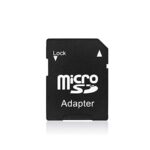 MicroSD Micro SDHC to SD Memory Card Adapter Compatible with All Mobile Memory Cards (Only Card Reader (Black) - Image 2