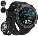Military Smart Watch with GPS, Pressure/Altitude/Compass, Rugged Smartwatch for Men with 650mAh Extra-Large Battery, Answer/Make Call, 100+ Sports Mode, Metal Body Fitness Tracker for Android iOS - Image 2