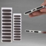 Mobile Battery Speaker Mic Ear Piece Dust Protector Phone Net Stickers for Android,Tablets,iPhone & iPads Smartphones Mesh Anti Dust Proof Adhesive Stickers + Free Tweezer + Wipes ((Short 10 Pcs)) - Image 2