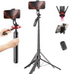 Mobilife Auto Open Selfie Stick Tripod 360 Degree Rotating Balance Handle 71-inch Long Extendable Bluetooth Mobile Tripod Stand with 1/4" Screw for Mobile Phone Camera Gopro Vlogging YouTube Travel - Image 2