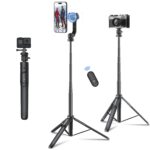 Mobilife Magnetic Selfie Stick Tripod 64" Long Tripod Stand for Magsafe iPhone 360 Degree Rotation Versatile Mobile Holder with Bluetooth Remote for Camera Gopro Vlogging Live Streaming Travel - Image 2