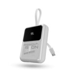 Mobilla x Mission: Impossible – MPower X1 Limited Edition Powerbank | Compact & Handy Size |10000mAh Battery Capacity | 22.5W Fast Charging | Built-in Type-C Cable | Sparkling Finished Design (White) - Image 2