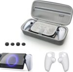 New World Accessories for PlayStation Portal Console,PS Portal Carrying Case Travel case, Storage Bag for PS5 Portal Player with Tempered Glass Screen Protector + Cover Case+ Grips - Image 2