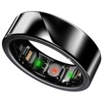 Noise LUNA Ring (Buy Sizing Kit First) - Most Accurate Smart Ring, Track Sleep, Activity, Readiness, Stress, Menstrual Health And More - Upto 6 Days Battery - Size 12 - Midnight Black - Image 2