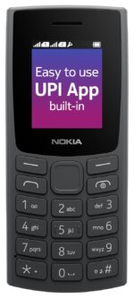 Nokia 106 Single Sim, Keypad Phone with Built-in UPI Payments App, Long-Lasting Battery, Wireless FM Radio & MP3 Player, and MicroSD Card Slot | Charcoal - Image 2