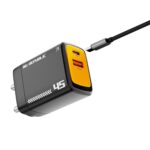Nu Republic Cybotron 45W Dual Port GaN Superfast Wall Charger with USB-A & Type-C, PowerBlitz™ Technology, PD-QC Fast Charging for MacBook,Type-C Laptops,iPhone, Samsung,OnePlus, Realme & More (Black) - Image 2