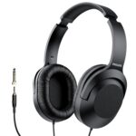 PHILIPS Over Ear Wired Stereo Headphones for Podcasts, Studio Monitoring and Recording Headset for Computer, Keyboard and Guitar with 6.3 mm (1/4") Add On Adapter - Image 2