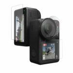 POPIO Military-Grade Gorilla Tempered Glass for DJI Osmo Action 4 Camera (Transparent) Edge To Edge Full Screen Coverage With Installation Kit, Complete Set Of 3 Glass - Image 2