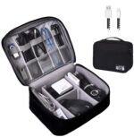 POXEFLIP Digital Electronics Accessories Organizer - All in one Gadget for Men, Double Layer Travel Organizer Carry Case for USB Flash Drives, Data Cables, Chargers, Power Bank Hard Drives - Image 2