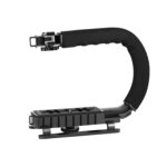 PULUZ U-Grip Camera Handle Stabilizer Video Rig Stabilizing Handleld Grip Compatible for Canon Nikon Sony DSLR Cameras Camcorder& Home DV Camera Recording Filming Equipment - Image 2