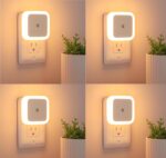 Panca Night Lamp for Bedroom 4PCS Smart Sensor LED Light | Automatic ON/Off Plug-in Night Light 0.5W Warm Glow | Energy Saving Bed Lamp for Hallway, Stairs & Bathroom - Image 2