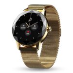 Pebble Vienna Smartwatch for Women with HD Display, Diamond-Cut Design, Glossy Metallic Finish, Mesh Metal Strap, Female Health Monitoring, DIY Watch Faces - Classic Gold - Image 2
