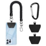 Phone Lanyard Strap, Universal Spring Rope Phone Tether Tabs with Mountaineering Buckle, Anti-Drop Outdoor Accessory for Skiing, Hiking, Cycling, Fishing & Climbing, Fit Most Smartphones - Image 2