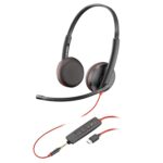 Poly (Plantronics) Blackwire 3225 USB-C Headset, On Ear w/Noise-canceling mic, Connect to Mobile/Tablet via USB-C/A, Lightweight Metal Headband, Works w/Teams, Zoom and More, Black, 8G0X1AA - Image 2
