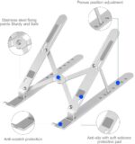 Portable Laptop Stand, Ergonomic Aluminum Laptop Mount Stand, Detachable Laptop Riser Notebook Holder Stand Compatible with MacBook, Dell, Lenovo More. - Image 2