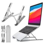 Portable Laptop Stand with Adjustable Height, Foldable, OverHeating Protection for Laptops & MacBooks (Grey) - Image 2
