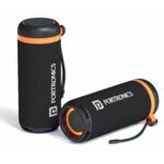Portronics 15W Breeze 7 Wireless Bluetooth Speaker with Rotational Volume Control, Upto 6 Hours Playtime, Bluetooth 5.4V, Passive Bass Radiator, TWS Mode, RGB LED Lights, Type C Charging(Black) - Image 2