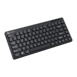 Portronics Bubble Multimedia Wireless Keyboard 2.4 GHz & Bluetooth 5.0 Connectivity, Noiseless Experience, Compact Size for iOS iPad Air, Pro, Mini, Android, Windows Tablets PC Smartphone(Black) - Image 2
