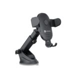 Portronics Clamp M2 Adjustable Car Mobile Phone Holder Stand for Dashboard & Windshield, 360° Rotational, Strong Suction Cup, Compatible with 4 to 6 inch Devices(Black) - Image 2