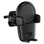 Portronics Clamp Z Car Phone Holder Stand with 360 Degree Rotation, AC Vent Mount, Strong Grip, Single Hand Use, Shockproof Build, Mobile Stand for Car (Black) - Image 2