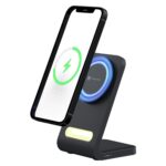 Portronics Flux 15W Qi2 Enabled Fast Charging Wireless Charger, MagSafe Compatible, Best for iOS16/16 Plus/16 Pro/16 Pro Max, iPhone 15/15 Plus/15 Pro/15 Pro Max, iPhone 14/13/12 (Black) - Image 2