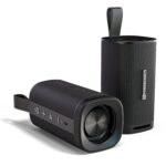 Portronics Fynix Mini 20W HD Sound Portable Bluetooth Speaker with Dual Passive Radiator, 360° Surround Sound, Upto 4 Hours, Handsfree Calling, TWS Pairing, Bluetooth 5.3V, Type C Charging(Black) - Image 2