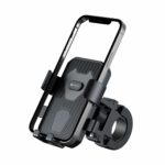 Portronics Mobike 4 Bike Phone Mount with 360° Rotational, Strong Hold for Bicycle, Motorcycle Compatible with 4.7 to 6.8 inch Devices(Black) - Image 2