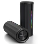 Portronics Nova 40W Portable Bluetooth Speaker with Dual Passive Radiator, Upto 5 Hours Playtime, RGB LED Lights, Bluetooth 5.3V, TWS Mode, Handsfree Calling, USB/AUX in Port, Type C Charging(Black) - Image 2