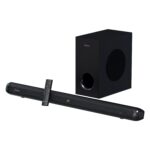 Portronics Pure Sound 108 160W Bluetooth Soundbar with Deep Bass, 6.5 Inch Subwoofer, 2.1 Channel Home Theatre, 3 EQ Modes, 3D Effect, Bluetooth 5.3V, Sleek Remote Control, Wide Compatibility(Black) - Image 2