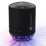 Portronics Soundpot Pro 20W Portable Bluetooth Speaker with in Built Mic, Immersive Sound, Upto 5 Hours Playtime, Ambient LED Light, TWS Mode, Bluetooth V5.3, USB Port, Type C Fast Charging(Black) - Image 2