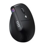 Portronics Toad Ergo Vertical Advanced Wireless Ergonomic Mouse 2.4Ghz, 6D Button, Wrist Support, Adjustable DPI Upto 3200, Supports Hand Posture(Black) - Image 2