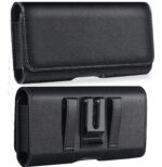 Power Bank Pouch Case with Belt Clip & Dual Belt Loops (Horizontal) | PU Leather Holster Cover for URBN Nano Slim10000mAh Power Banks | Universal Waist Carry Case for Men - Image 2