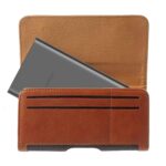 Power Bank Pouch with Belt Clip & 2 Loops | Horizontal PU Leather Case for Boat 10000mAh Power Banks - Image 2