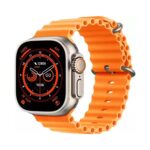 PremiumAV S9 Ultra Smart Watch Series 9, 1.99 Inch HD Display, Bluetooth Calling Smartwatch for Men & Women with Fitness Tracker, Heart Rate & Sleep Monitor, Sports Modes, Orange Strap - Image 2