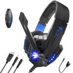 PunnkFunnk (K20) Gaming Wired Over Ear Gaming Headphones with Mic, Compatible with Ps4, Xbox One, Nintendo Switch, Pc, Mac, Laptop, Black - Image 2