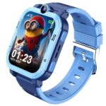 PunnkFunnk Musk Safeguard 5G/4G Kids Smart Watch with SIM Calling, GPS Tracker, Video Call, SOS Alerts, Face Unlock, Games, IP67, 800mAh Battery, Voice Chat, Maps(Blue) - Image 2