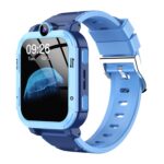 PunnkFunnk Newly Launched Safeguard 5G/4G Kids Smart Watch with SIM Calling, GPS Tracker, Video Call, SOS Alerts, Face Unlock, Games, IP67, 800mAh Battery, Voice Chat, Live Location(Blue) - Image 2