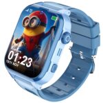 PunnkFunnk Safeguard 5G/4G Kids Smart Watch with SIM Calling, GPS Tracker, Video Call, SOS Alerts, Face Unlock, Games, IP67, 800mAh Battery, Voice Chat(Light Blue) - Image 2